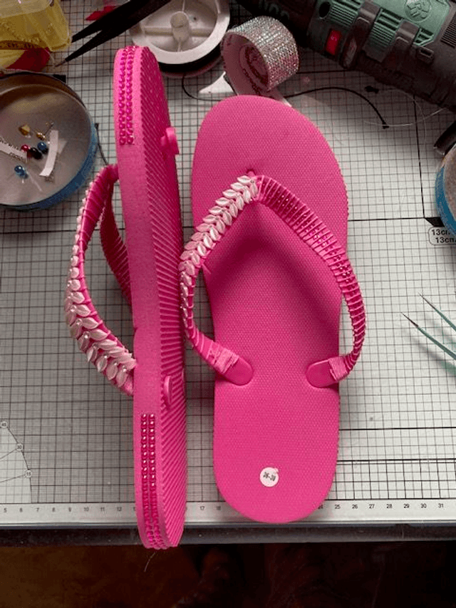 Tongs fuchsia